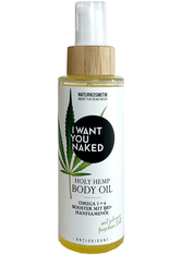 I Want You Naked HOLY HEMP Body Oil Bio-Hanfsamenöl & Vitamin E 100 ml Körperöl