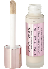 Makeup Revolution Conceal & Define Foundation (Various Shades) - F0.3