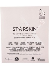 STARSKIN® SILKMUD™ Pink French Clay Purifying Liftaway Mud Face Sheet Mask