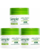 Simple Kind to Skin Vital Vitamin Night Cream for Sensitive Skin 3 x 50ml