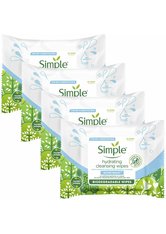 Simple Water Boost Hydrating Facial Cleansing Wipes 4 x 20 wipes
