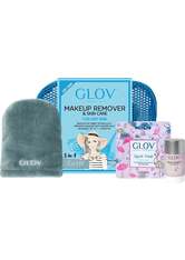 GLOV® Blue Water-Only Makeup Removing Mitt for Dry Skin with Fiber Soap Set